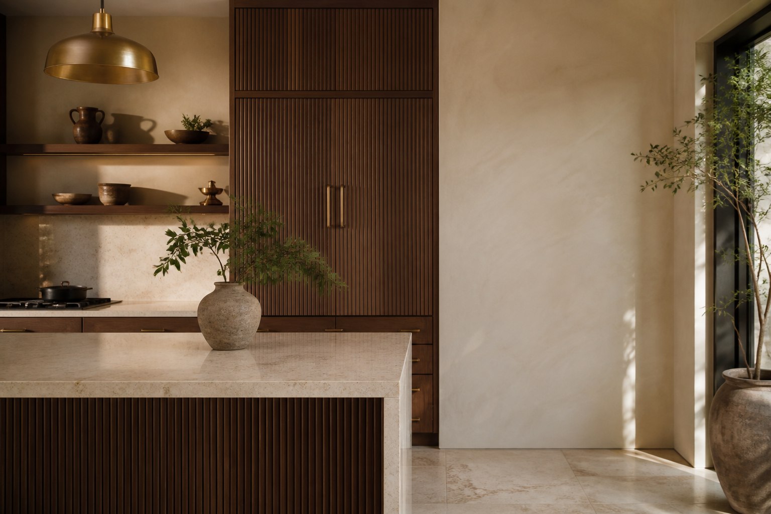 Tailored walnut kitchen