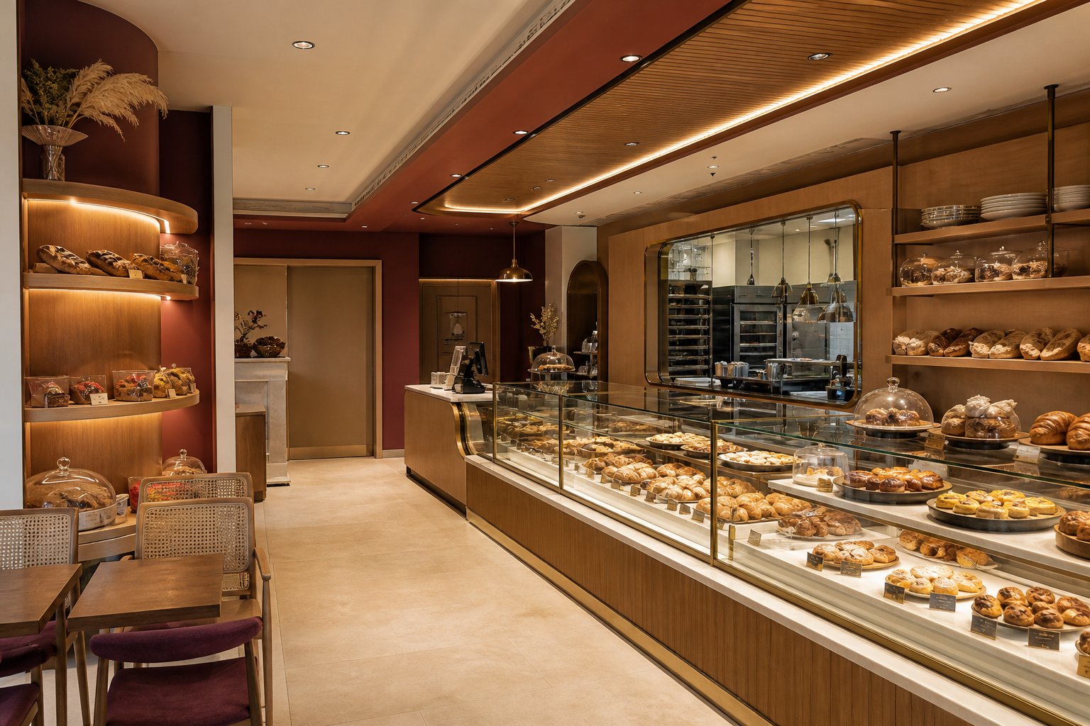 Artisan bakery retail interior in the retail collection