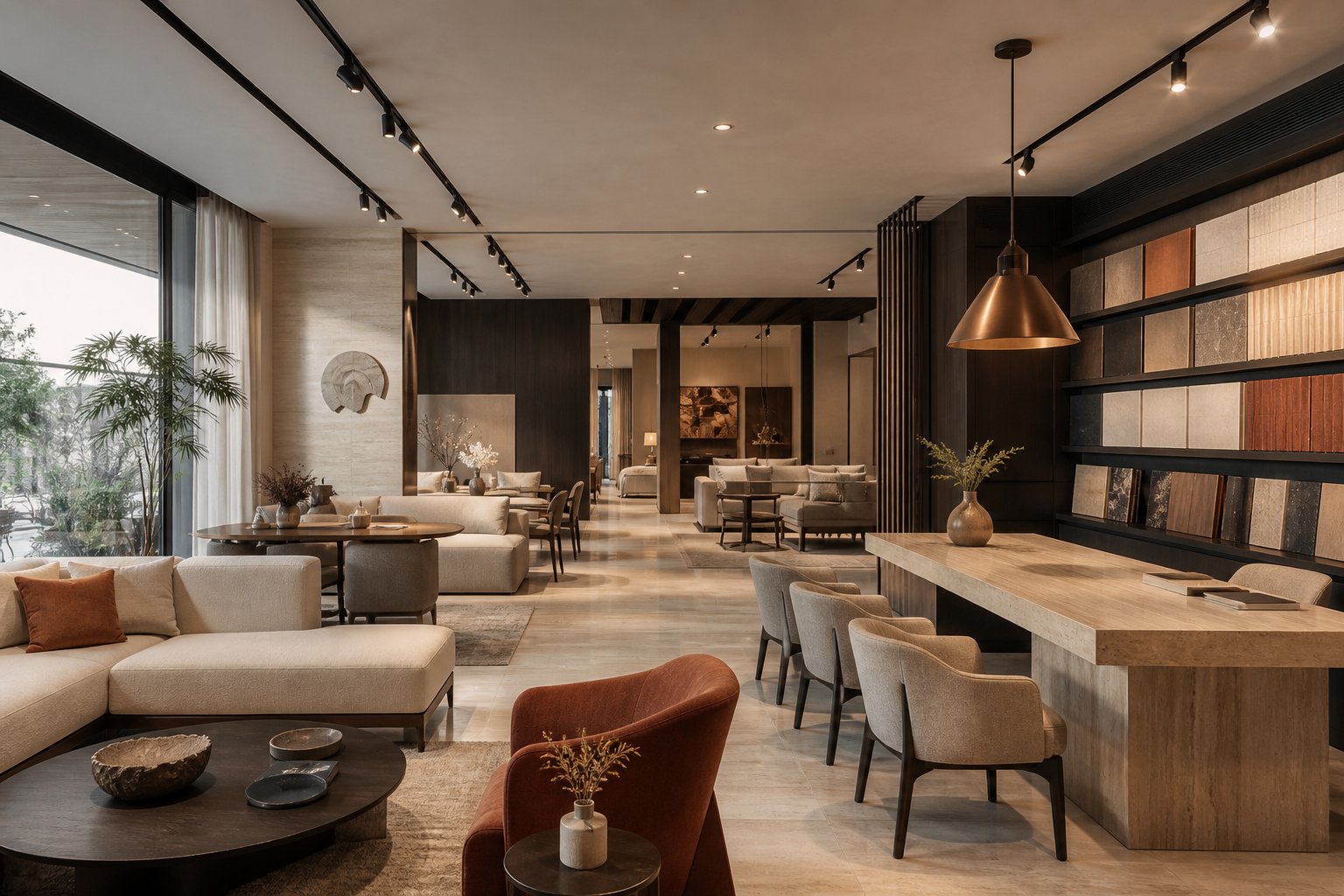 Boutique furniture showroom in the retail collection